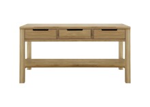 Kochinsel >Ponza< 3 Schubladen, in Eiche geölt, Massivholz - 180x91x90cm (BxHxT)