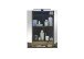 Badezimmer-Set >Denver< (4-tlg.) in schwarz / Evoke Eiche Dekor - 200x195x35 (BxHxT)