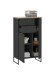 Badezimmer-Set >Denver< (4-tlg.) in schwarz / Evoke Eiche Dekor - 200x195x35 (BxHxT)
