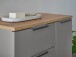 Badezimmer-Set >Denver< (2-tlg.) in grau matt / Evoke Eiche Dekor - 60x195x35 (BxHxT)