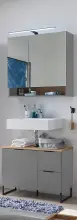 Badezimmer-Set >Denver< (2-tlg.) in grau matt /...