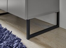 Badezimmer-Set >Denver< (2-tlg.) in grau matt / Evoke Eiche Dekor - 80x195x35 (BxHxT)