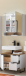Badezimmer-Set >Denver< (2-tlg.) in weiß / Evoke Eiche Dekor - 80x195x35 (BxHxT)