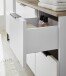 Badezimmer-Set >Denver< (2-tlg.) in weiß / Evoke Eiche Dekor - 80x195x35 (BxHxT)