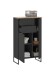 Badezimmer-Set >Denver< (3-tlg.) in schwarz matt / Evoke Eiche Dekor - 160x195x35 (BxHxT)