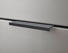 Badezimmer-Set >Denver< (3-tlg.) in grau matt / Evoke Eiche Dekor - 120x195x35 (BxHxT)