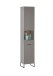 Badezimmer-Set >Denver< (3-tlg.) in grau matt / Evoke Eiche Dekor - 120x195x35 (BxHxT)