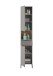 Badezimmer-Set >Denver< (3-tlg.) in grau matt / Evoke Eiche Dekor - 120x195x35 (BxHxT)