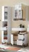 Badezimmer-Set >Denver< (3-tlg.) in weiß matt / Evoke Eiche Dekor - 140x195x35 (BxHxT)