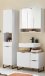Badezimmer-Set >Denver< (3-tlg.) in weiß matt / Evoke Eiche Dekor - 140x195x35 (BxHxT)
