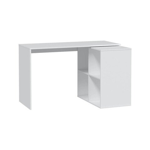 Regal-Schreibtisch >WS Armony< Eckschreibtisch, 4 Fächer, in Artik Weiß - 152x74x49 (BxHxT)