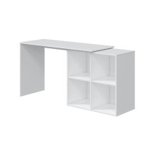 Regal-Schreibtisch >WS Armony< Eckschreibtisch, 4 Fächer, in Artik Weiß - 152x74x49 (BxHxT)