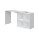 Regal-Schreibtisch >WS Armony< Eckschreibtisch, 4 Fächer, in Artik Weiß - 152x74x49 (BxHxT)