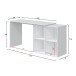 Regal-Schreibtisch >WS Armony< Eckschreibtisch, 4 Fächer, in Artik Weiß - 152x74x49 (BxHxT)