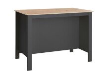 Kochinsel >Sugar< 4 Fächer, Anthrazit / Artisan Eiche Dekor - 124x90x75 (BxHxT)