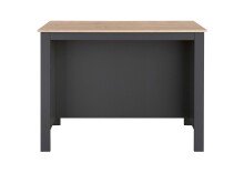 Kochinsel >Sugar< 4 Fächer, Anthrazit / Artisan Eiche Dekor - 124x90x75 (BxHxT)