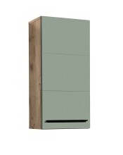 Badezimmer-Set >Vista< (5-tlg.) in Viking Oak / Schilfgrün - 170x190x31 (BxHxT)