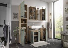 Badezimmer-Set >Vista< (5-tlg.) in Viking Oak /...