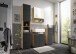 Badezimmer-Set >Vista< (4-tlg.) in Viking Oak / Schwarz - 170x190x31 (BxHxT)