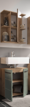Badezimmer-Set >Vista< (2-tlg.) in Viking Oak /...