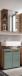 Badezimmer-Set >Vista< (2-tlg.) in Viking Oak / Schilfgrün - 60x190x31 (BxHxT)