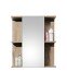 Badezimmer-Set >Vista< (2-tlg.) in Viking Oak / Schwarz - 60x190x31 (BxHxT)