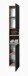 Badezimmer-Set >Vista< (3-tlg.) in Viking Oak / Schwarz - 115x190x31 (BxHxT)
