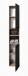 Badezimmer-Set >Vista< (3-tlg.) in Viking Oak / Schwarz - 120x190x31 (BxHxT)