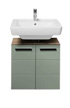 Badezimmer-Set >Vista< (3-tlg.) in Viking Oak / Schilfgrün - 115x190x31 (BxHxT)