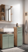 Badezimmer-Set >Vista< (3-tlg.) in Viking Oak / Schilfgrün - 115x190x31 (BxHxT)