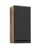 Badezimmer-Set >Vista< (4-tlg.) in Viking Oak / Schwarz  - 115x190x31 (BxHxT)