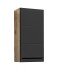 Badezimmer-Set >Vista< (4-tlg.) in Viking Oak / Schwarz  - 115x190x31 (BxHxT)