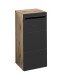 Badezimmer-Set >Vista< (4-tlg.) in Viking Oak / Schwarz  - 115x190x31 (BxHxT)
