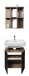 Badezimmer-Set >Vista< (4-tlg.) in Viking Oak / Schwarz  - 115x190x31 (BxHxT)