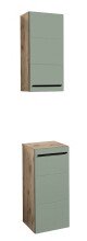 Badezimmer-Set >Vista< (4-tlg.) in Viking Oak / Schilfgrün - 115x190x31 (BxHxT)