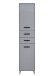 Hochschrank >Tunis< 2 Türen, 2 Schübe, grau matt / sonoma eiche - 42x185x38cm (BxHxT)