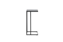 Beistelltisch >FARGO< in grau / schwarz, Metall / Glas - 40x70x35cm (BxHxT)