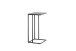 Beistelltisch >FARGO< in grau / schwarz, Metall / Glas - 40x70x35cm (BxHxT)