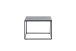 Couchtisch >FARGO< in grau / schwarz, Metall / Glas - 60x45x60cm (BxHxT)