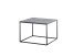 Couchtisch >FARGO< in grau / schwarz, Metall / Glas - 60x45x60cm (BxHxT)