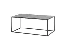 Couchtisch >FARGO< in grau / schwarz, Metall / Glas...