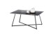 Couchtisch >MONTEVIDEO< in grau/ schwarz, Metall/ Marmor - 95x44x60cm (BxHxT)