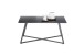 Couchtisch >MONTEVIDEO< in grau/ schwarz, Metall/ Marmor - 95x44x60cm (BxHxT)