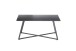 Couchtisch >MONTEVIDEO< in grau/ schwarz, Metall/ Marmor - 95x44x60cm (BxHxT)