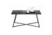 Couchtisch >MONTEVIDEO< in grau/ schwarz, Metall/ Marmor - 95x44x60cm (BxHxT)
