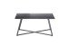 Couchtisch >MONTEVIDEO< in grau/ schwarz, Metall/ Marmor - 95x44x60cm (BxHxT)