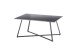 Couchtisch >MONTEVIDEO< in grau/ schwarz, Metall/ Marmor - 95x44x60cm (BxHxT)
