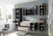 Waschbeckenunterschrank >Memphis< Grau / Artisan Eiche Dekor - 110x54x53cm (BxHxT)