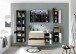 Waschbeckenunterschrank >Memphis< Grau / Artisan Eiche Dekor - 110x54x53cm (BxHxT)