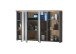 Badezimmerspiegelschrank >Memphis< Grau / Artisan Eiche Dekor - 110x70x20 (BxHxT)
